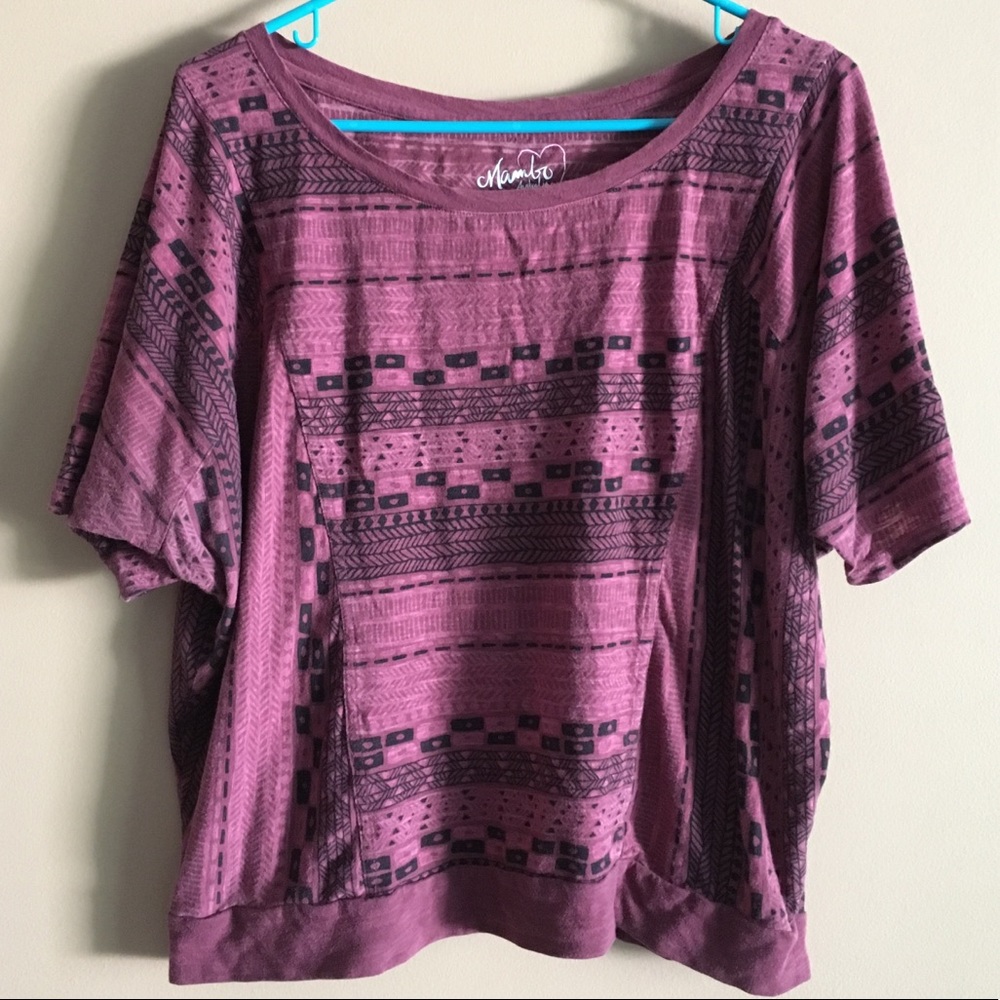 Mambo Australia Purple Aztec Top
